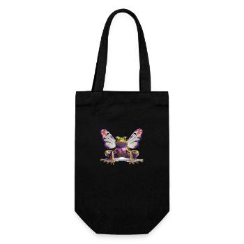 Grenouille papillon psychédélique de Goa - Sac à bouteille - noir - Devant