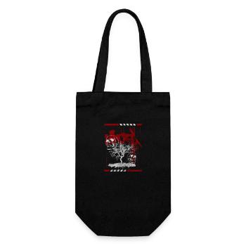 Style Color Red Skull - Gift Bag for Bottles - black - Front
