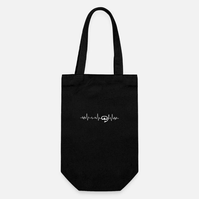 Battement de cœur plongée sous-marine - Sac à bouteille - noir