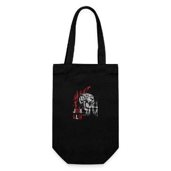 Style Modern Rot Polka - Geschenkbeutel für Flaschen - Schwarz - Vorne