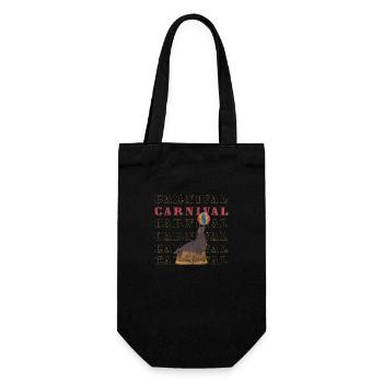 Circus ring fun - Gift Bag for Bottles - black - Front