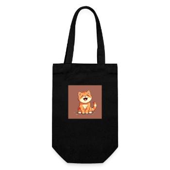 Laughing kitten - Gift Bag for Bottles - black - Front