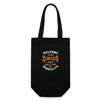Circus Tent Fun Show Idiots - Gift Bag for Bottles - black - Front