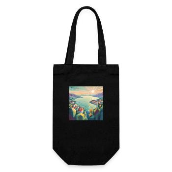 Happy Lake - Gift Bag for Bottles - black - Front