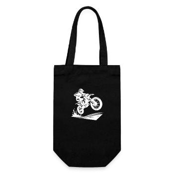 Motorsport Enduro Jumping Terrain Machine - Gift Bag for Bottles - black - Front