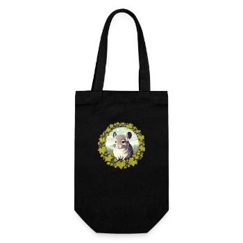 Chinchilla - Gift Bag for Bottles - black - Front