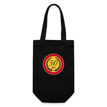 50 ans - Sac à bouteille - noir - Devant