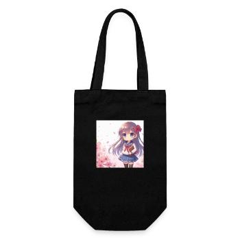 Mangas japonais animés - Sac à bouteille - noir - Devant