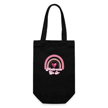 Rose Rainbow Gold Centerpiece - Centerpiece Gift - Gift Bag for Bottles - black - Front
