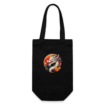 Wild animal en colère dragon motivation combative - Sac à bouteille - noir - Devant