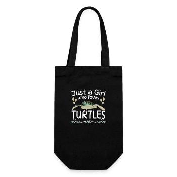 Turtle Sea Turtle Aquarium Species Conservation - Gift Bag for Bottles - black - Front