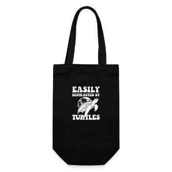 Turtle Animal - Gift Bag for Bottles - black - Front
