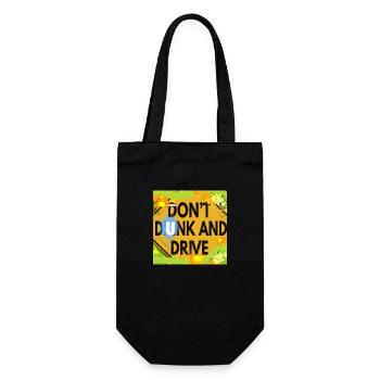 "DON'T DUNK AND DRIVE" - Gift Bag for Bottles - black - Front