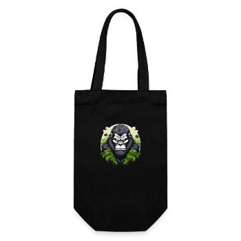 Gorille sauvage en colère combatif sport de motivation - Sac à bouteille - noir - Devant