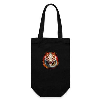 Wild animal en colère dragon motivation combative - Sac à bouteille - noir - Devant