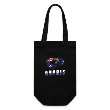 Animaux du drapeau de l’Australie - Sac à bouteille - noir - Devant