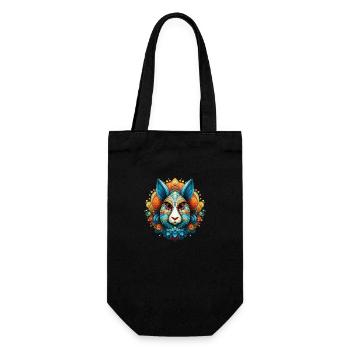 The Rabbit - Gift Bag for Bottles - black - Front