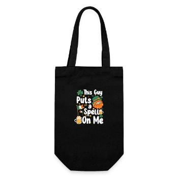 Irisch St. Patricks Day Reise Ireland - Geschenkbeutel für Flaschen - Schwarz - Vorne