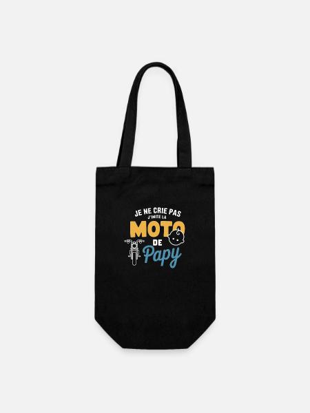 Moto de Papy - Petit imitateur - Sac à bouteille - noir