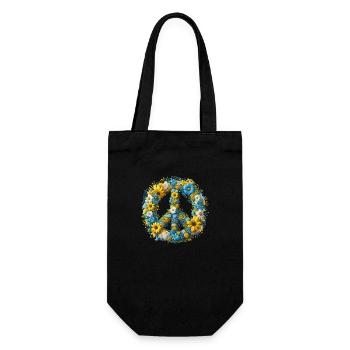 Hippie soul Groovy Été paix amour Ukraine - Sac à bouteille - noir - Devant