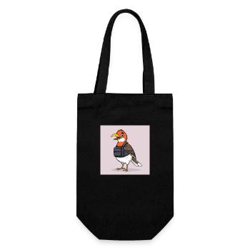 Baddass Birdie - Geschenkbeutel für Flaschen - Schwarz - Vorne