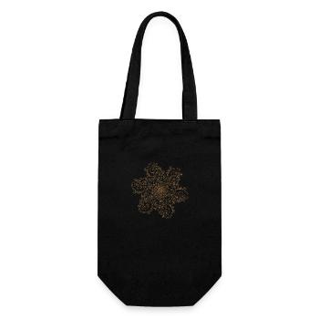 Sun in volutes - Gift Bag for Bottles - black - Front