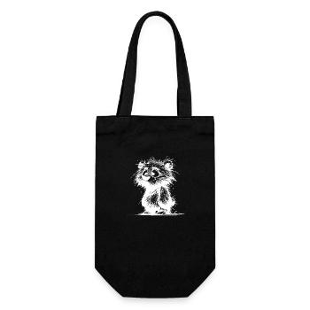 Scrubby Decksparrow Bear Kids Sketch - Gift Bag for Bottles - black - Front