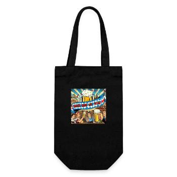 MAKE BEER NO WAR 3 - Geschenkbeutel für Flaschen - Schwarz - Vorne