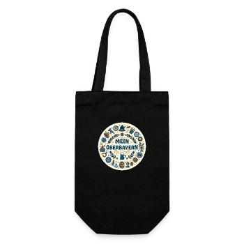 My Upper Bavaria in Bavaria - Gift Bag for Bottles - black - Front