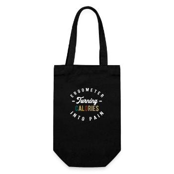 Rowing Machine Training Rowing Muscles - Gift Bag for Bottles - black - Front