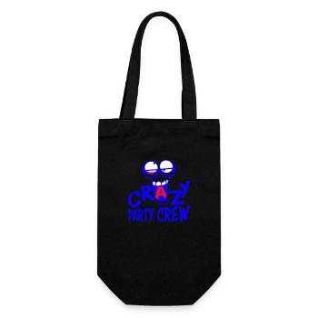 Crazy Party Crew Team Crazy Face Friends - Gift Bag for Bottles - black - Front