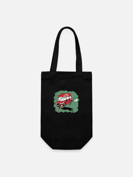 Van humoristique fond vert - Sac à bouteille - noir