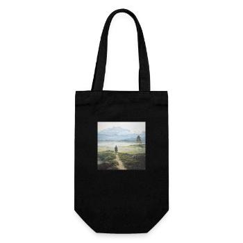 I need adventure - Gift Bag for Bottles - black - Front