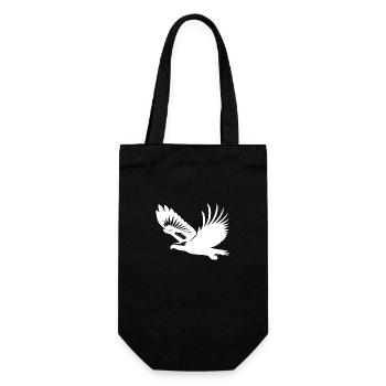 Pygargue à queue blanche aux larges ailes en plein essor - Sac à bouteille - noir - Devant