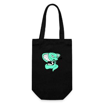 Evil Cobra Snake Playing Tongue Guitar Guitarist - Gift Bag for Bottles - black - Front