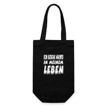 Leben - Geschenkbeutel für Flaschen - Schwarz - Vorne