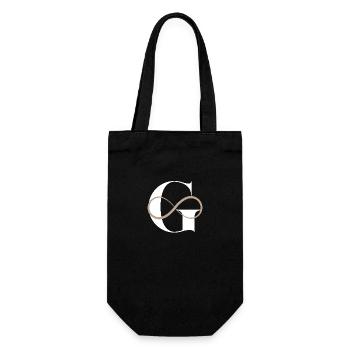 Infinite letter g - Gift Bag for Bottles - black - Front