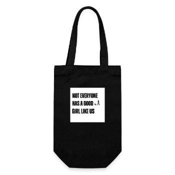 Gutes Mädchen - Geschenkbeutel für Flaschen - Schwarz - Vorne