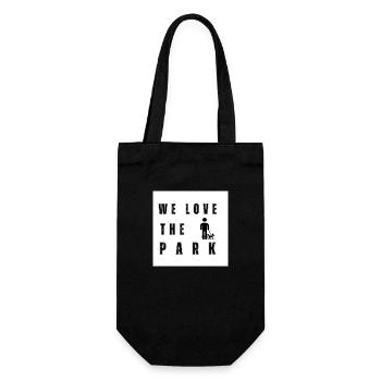 Dog park - Gift Bag for Bottles - black - Front