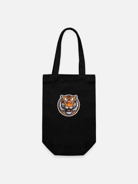 Dynamischer Tiger - Geschenkbeutel für Flaschen - Schwarz