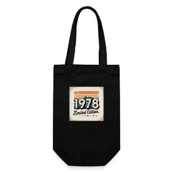 Vintage 1978 limited edition - Gift Bag for Bottles - black - Front