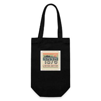 Vintage 1978 limited edition - Gift Bag for Bottles - black - Front