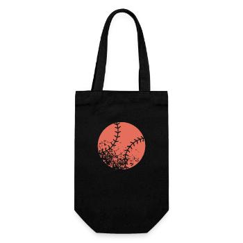 Baseball - Geschenkbeutel für Flaschen - Schwarz - Vorne