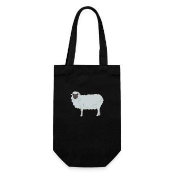 Sheep - Gift Bag for Bottles - black - Front