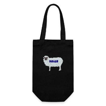 Wales Sheep - Gift Bag for Bottles - black - Front
