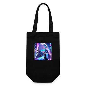 Cyber girl - Sac à bouteille - noir - Devant
