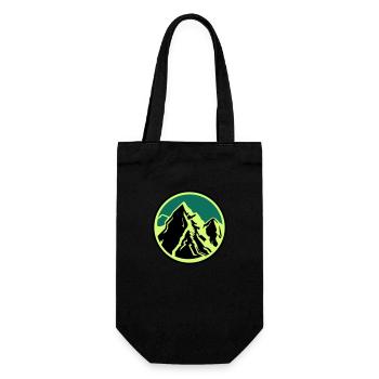 Mountains Mountains - Gift Bag for Bottles - black - Front