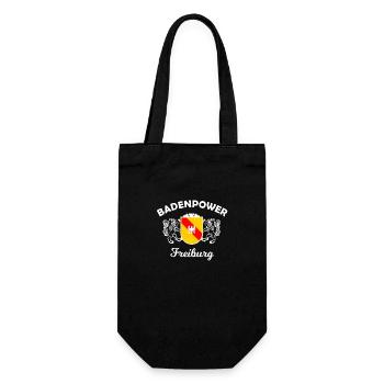 The power from Freiburg - Gift Bag for Bottles - black - Front