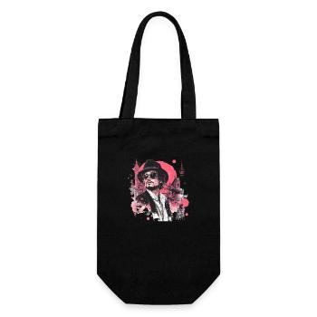 Wo Retro auf Modern trifft ! - Geschenkbeutel für Flaschen - Schwarz - Vorne
