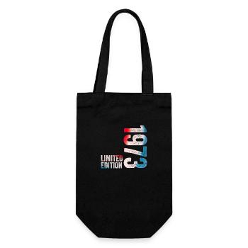 1973 Limitiertes Geburtstagsgeschenk 1973 - Geschenkbeutel für Flaschen - Schwarz - Vorne